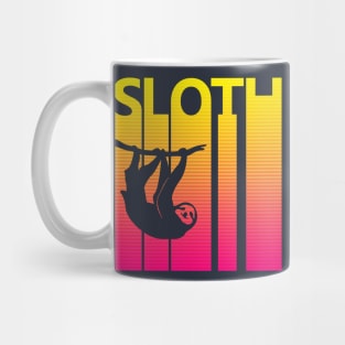 Vintage Retro Sloth Spirit Animal Gift Mug